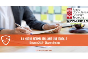 Cancelli Automatici: La nuova norma Italiana UNI 11894-1. Presso filiale di Ornago